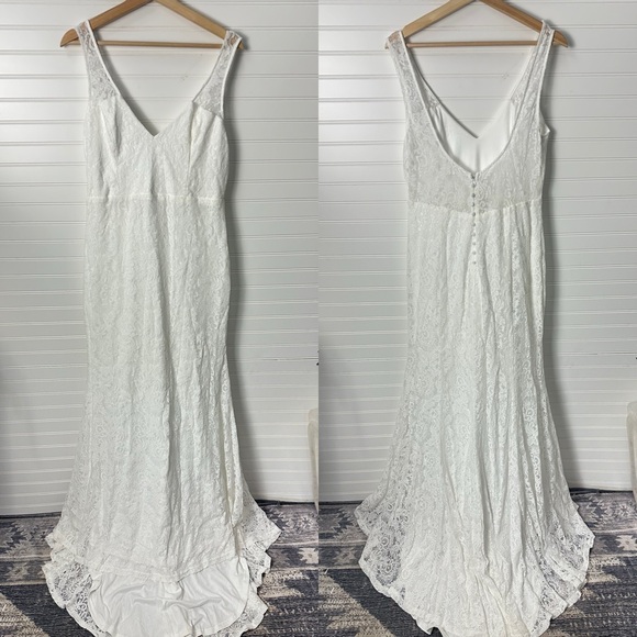 Lulus Beloved Eternity White Lace Sleeveless Backless Maxi Dress - Picture 6 of 10